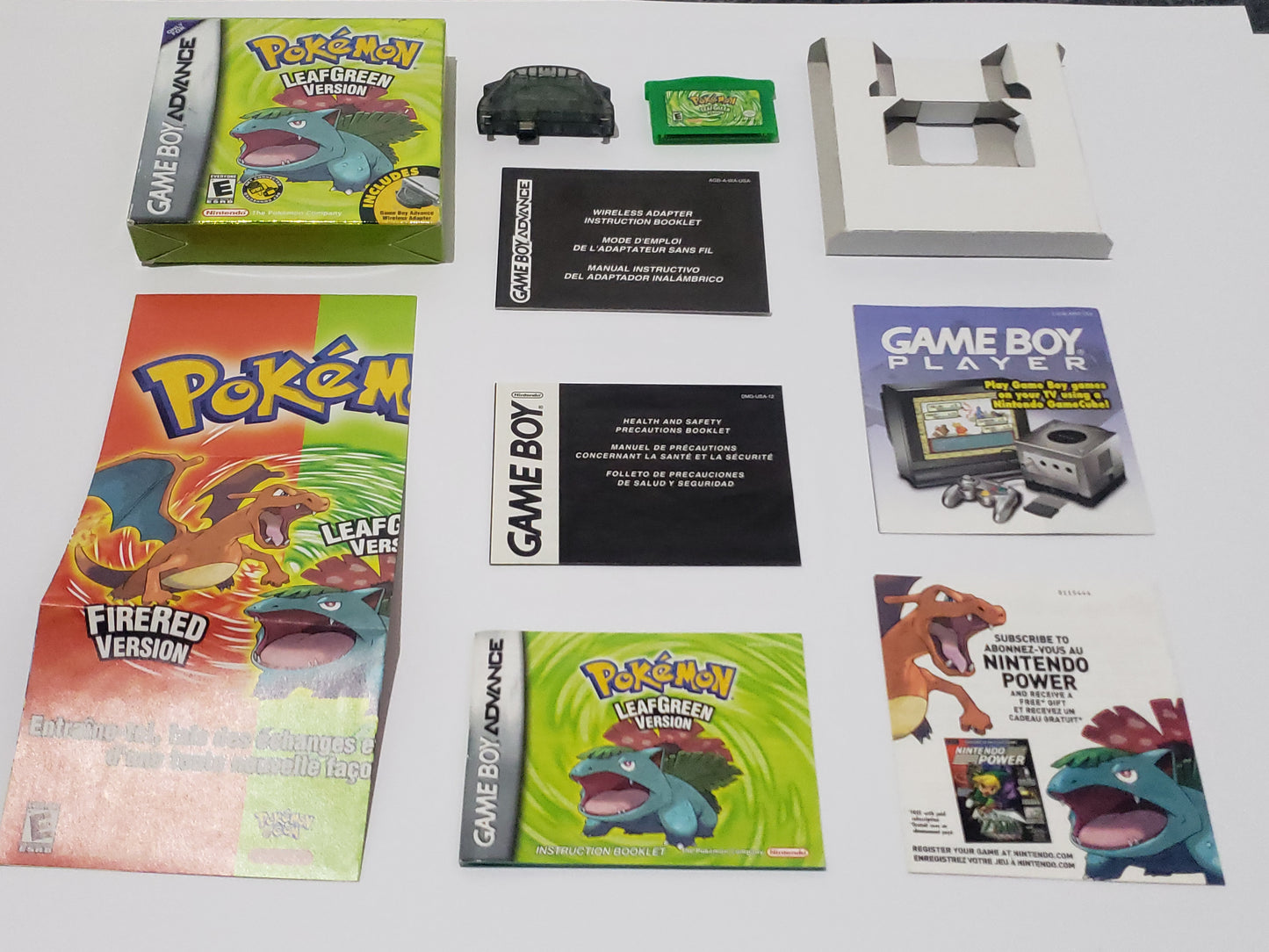 Pokemon LeafGreen Completo (CiB) Nintendo Game Boy Advance