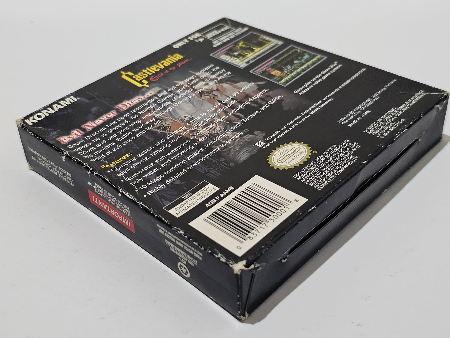 Castlevania Circle of the moon Completo (CiB) Nintendo Game Boy Advance