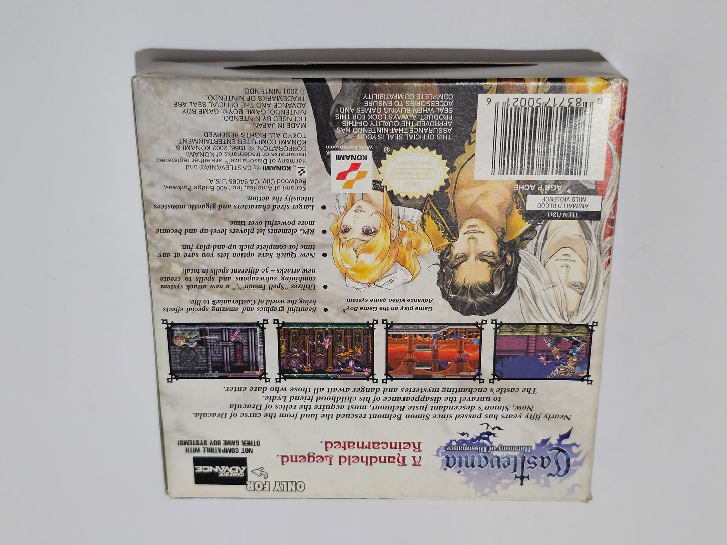 Castlevania harmony of Dissonance Completo (CiB) Nintendo Game Boy Advance