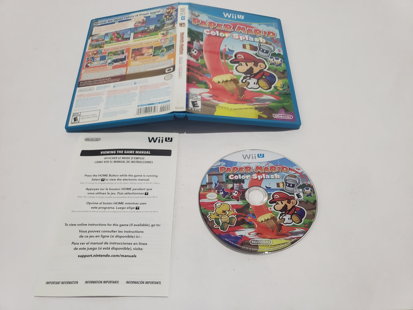 Paper Mario Color Splash Completo (CiB) Nintendo Wii U