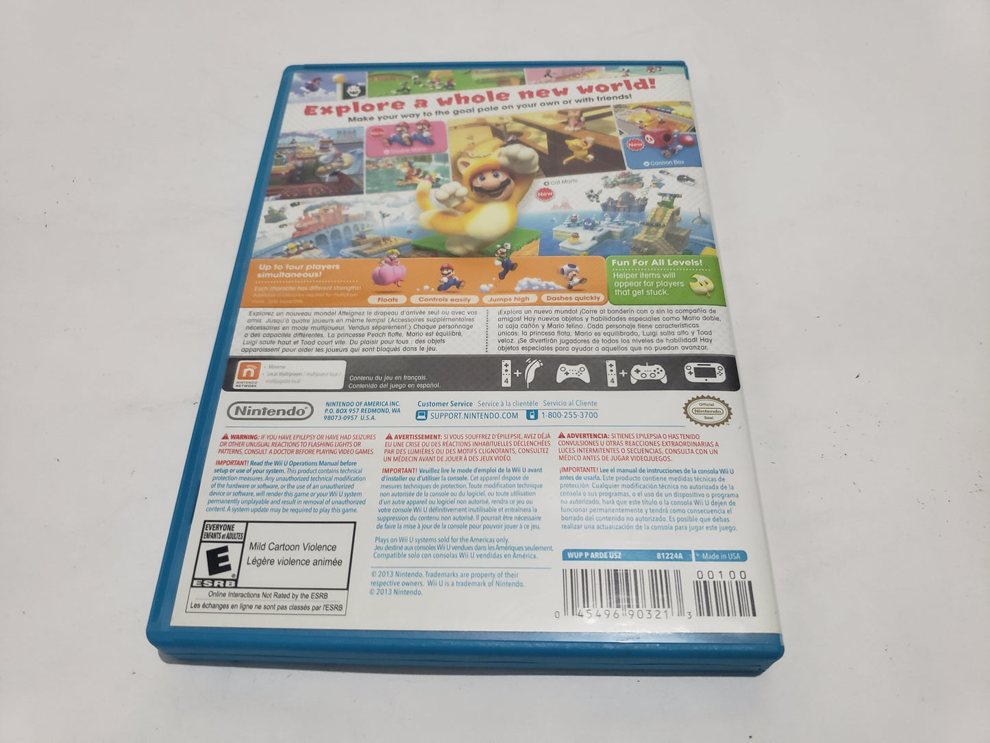 Super Mario 3D World Completo (CiB) Nintendo Wii U