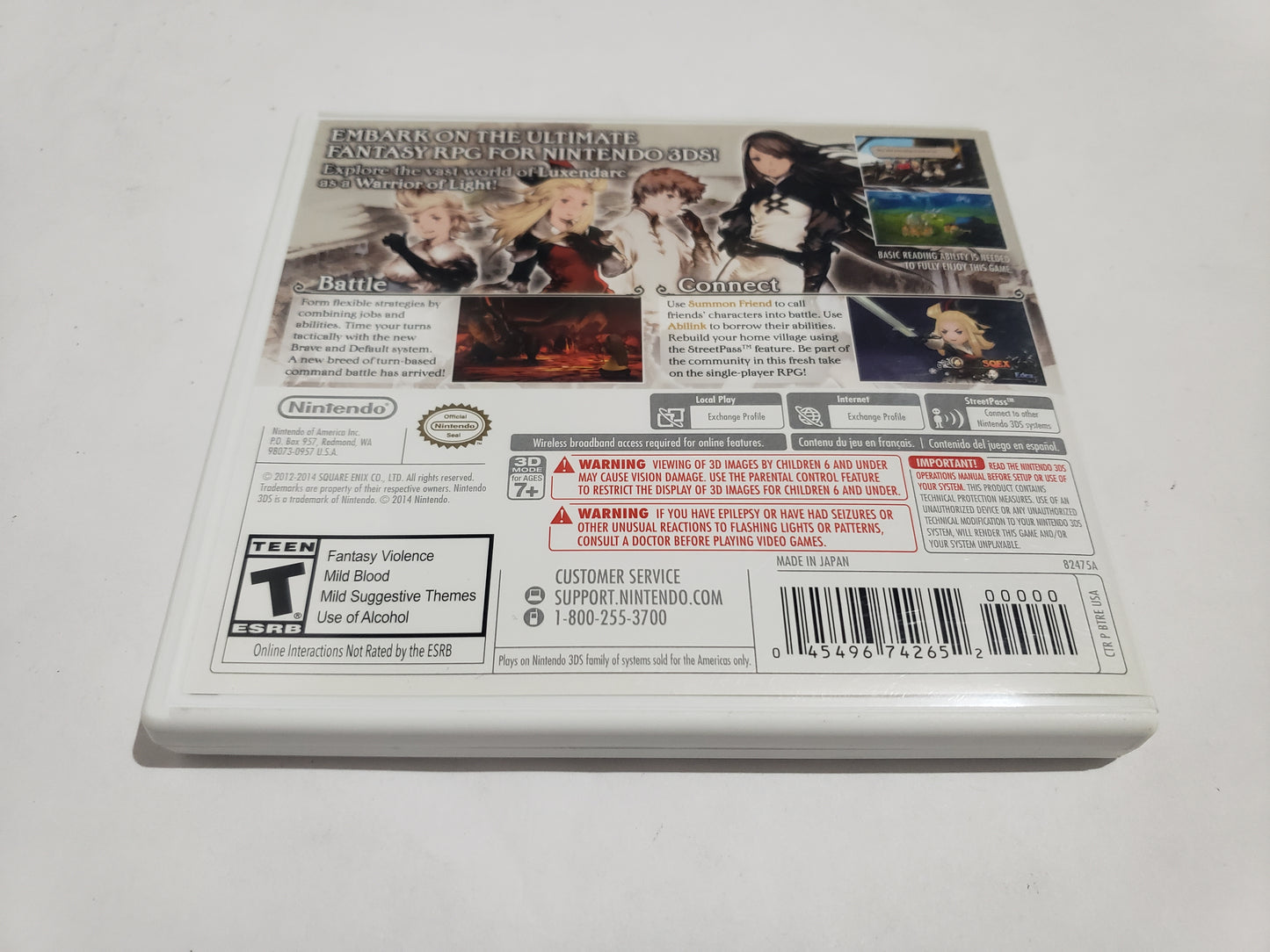 Bravely Default Completo (CiB) Nintendo 3DS