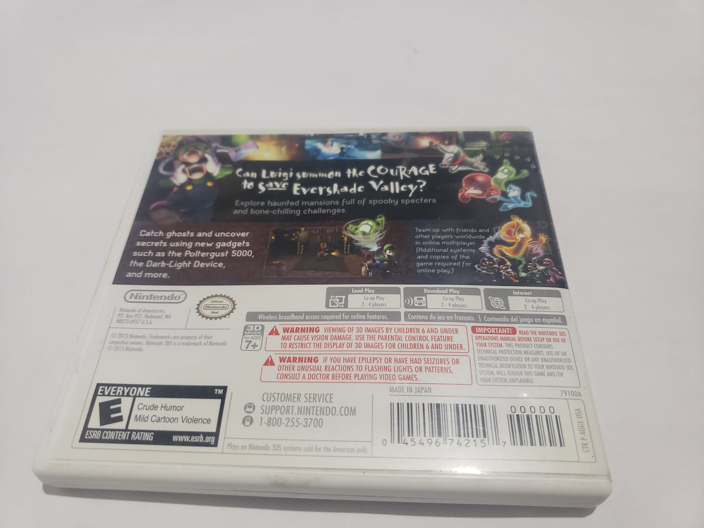 Luigis Mansion Dark Moon Completo (CiB) Nintendo 3DS