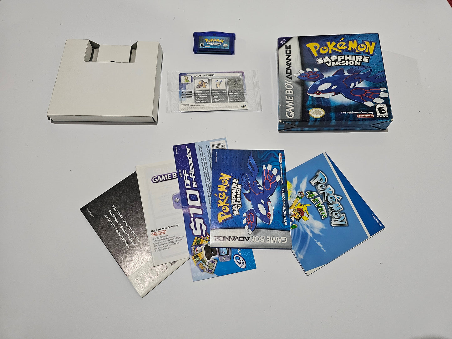 Pokemon Sapphire Zafiro Completo (CiB) Nintendo Game Boy Advance