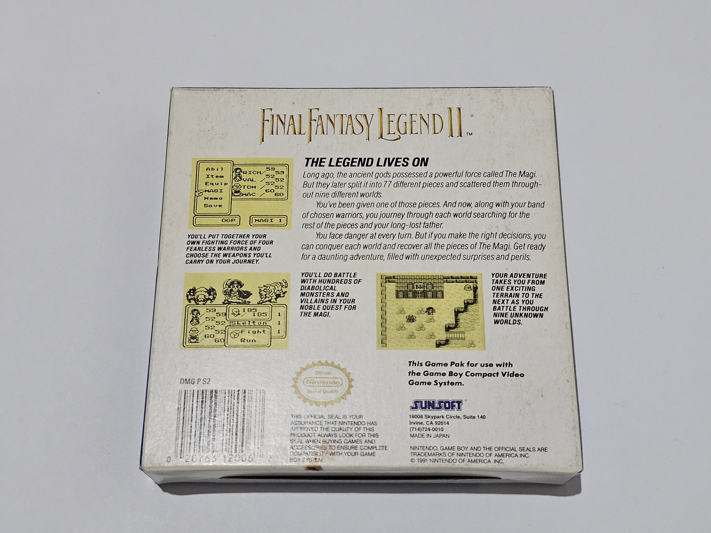 Final Fantasy Legend II 2 Completo (CiB) Nintendo Game Boy