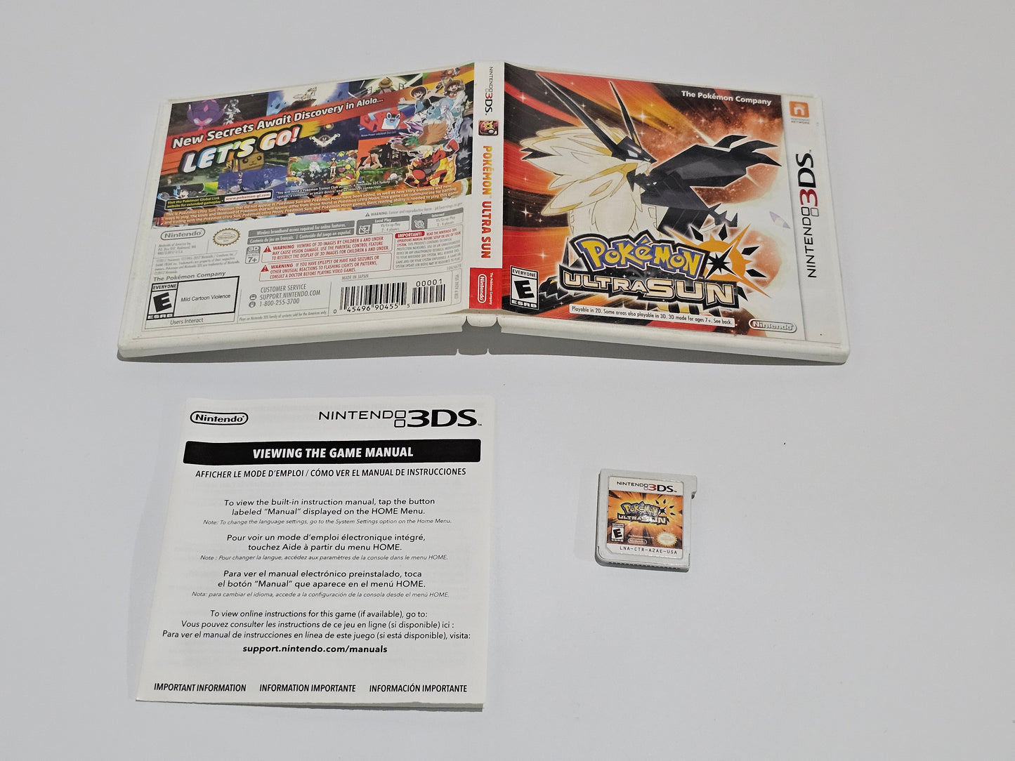 Pokemon Ultra Sun Completo (CiB) Nintendo 3DS