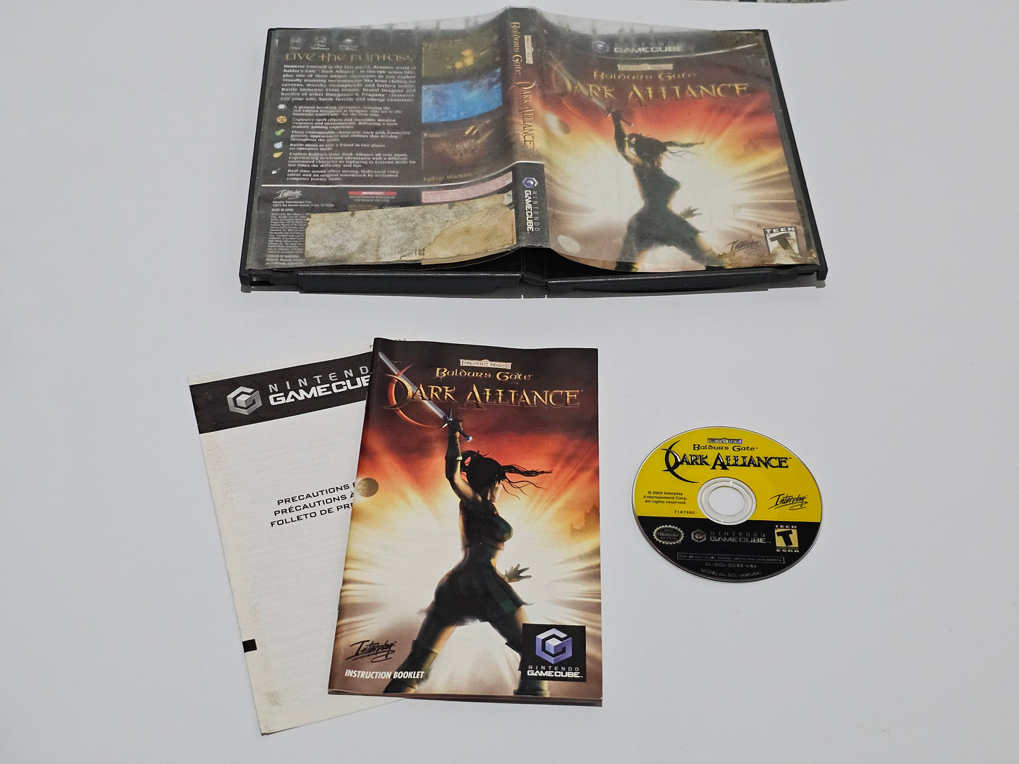 Baldur´s  Gate Dark Alliance Completo (CiB) Nintendo Gamecube