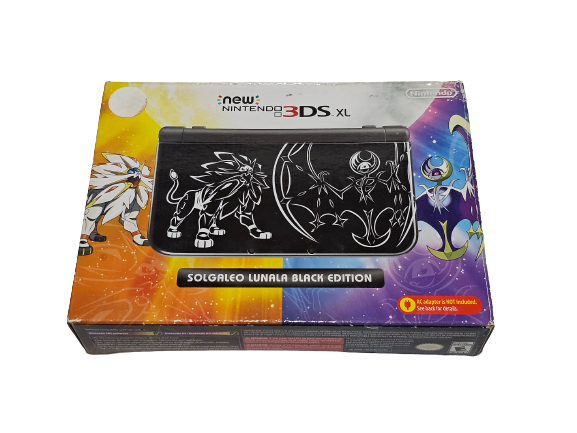 New Nintendo 3DS XL Edición Lunala Solgaleo Pokemon Completo (CiB) Nintendo 3DS