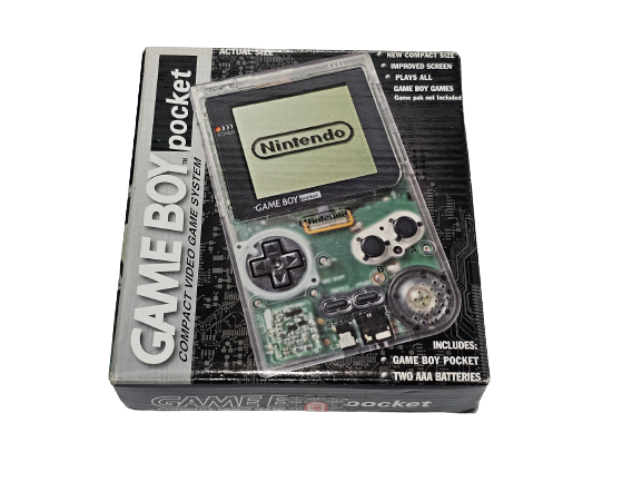 Clear Gameboy Pocket Semi Nuevo Completo (CiB) Nintendo Gameboy