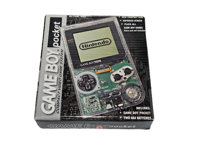 Clear Gameboy Pocket Semi Nuevo Completo (CiB) Nintendo Gameboy