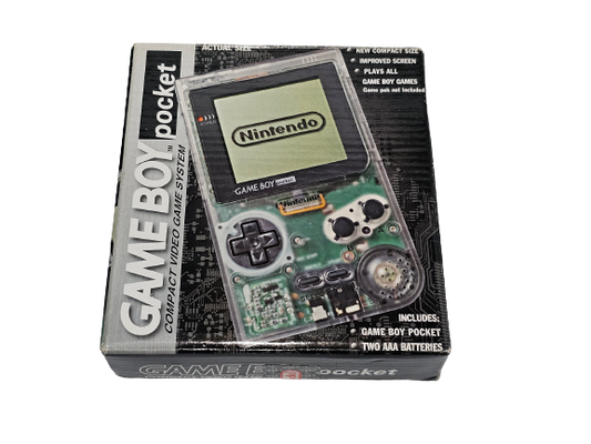 Clear Gameboy Pocket Semi Nuevo Completo (CiB) Nintendo Gameboy