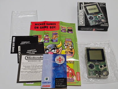 Clear Gameboy Pocket Semi Nuevo Completo (CiB) Nintendo Gameboy