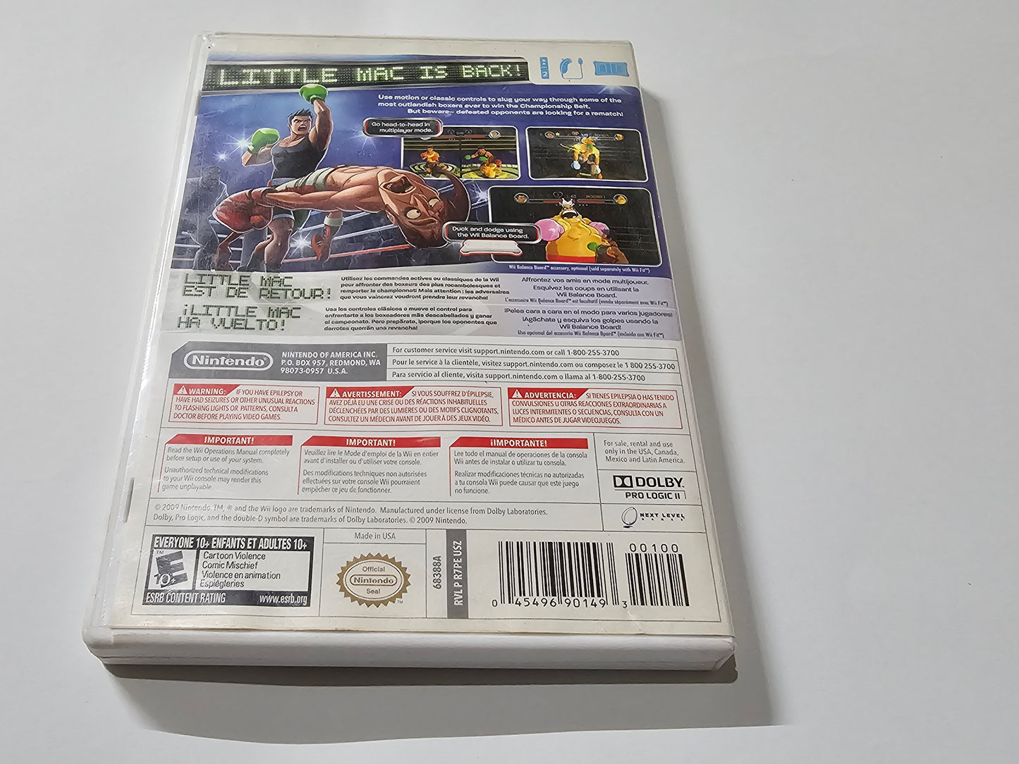 Punch Out Completo (CiB) Nintendo Wii