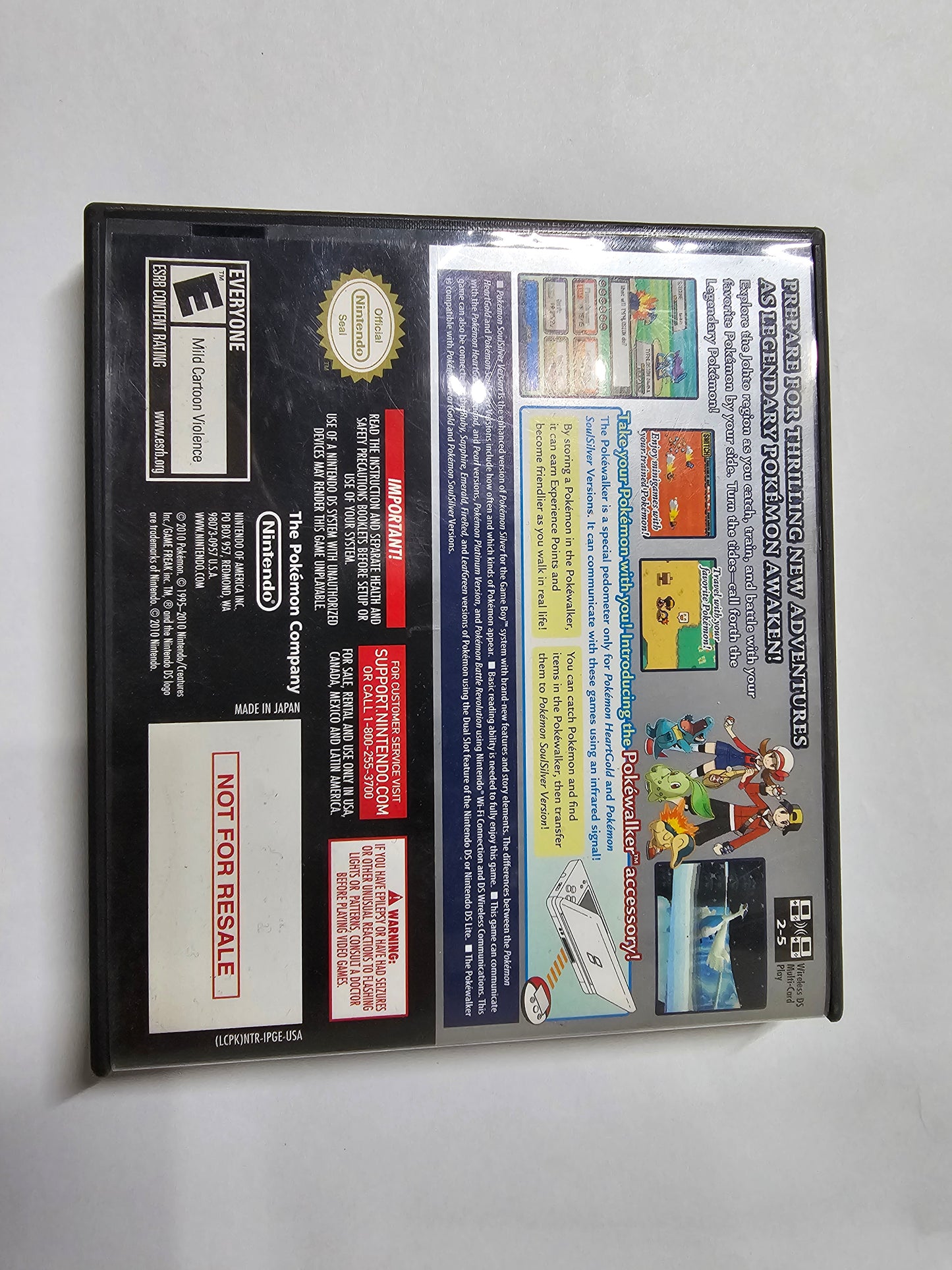 Pokemon SoulSilver Version Pokewalker Completo (CiB) Nintendo DS