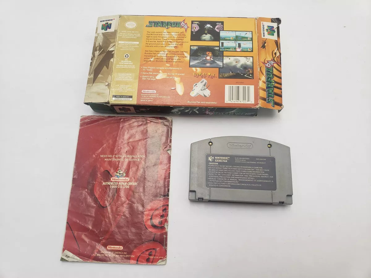 Star Fox 64 (Players Choice) Completo (CiB) Nintendo 64