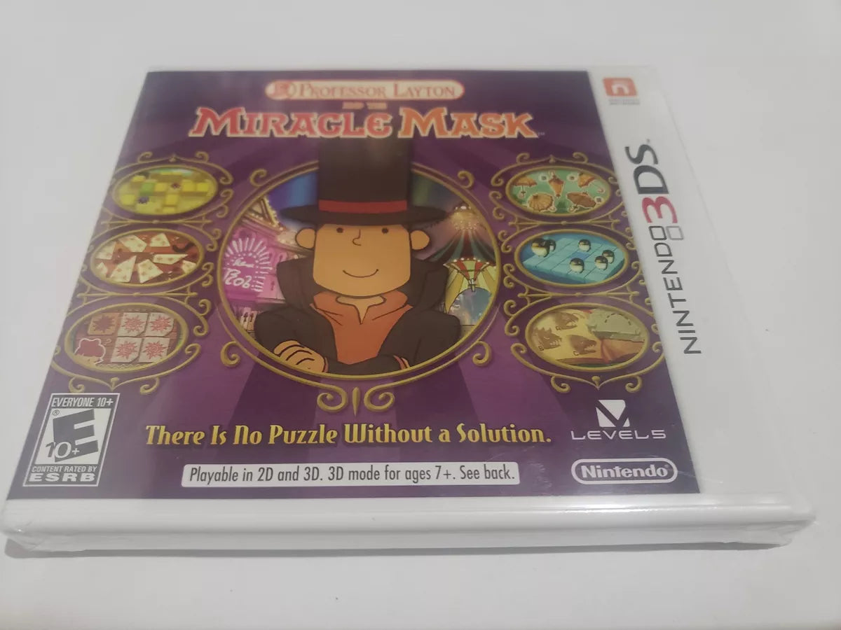 Professor Layton and the Miracle Mask Nuevo / Sellado Nintendo 3DS