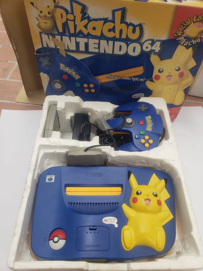 Nintendo 64 Edición Pikachu Completo (CiB) Nintendo 64