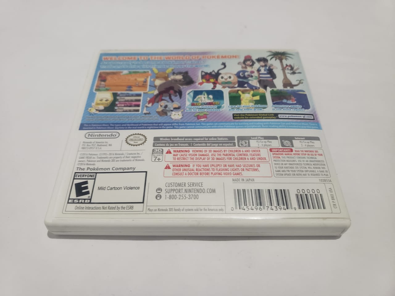 Pokemon Moon Completo (CiB) Nintendo 3DS